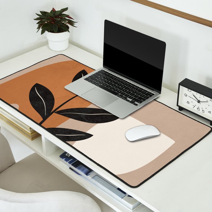 Modern Abstract Minimal Shapes Branches Art 8 Desk Mat Gallery Image 2