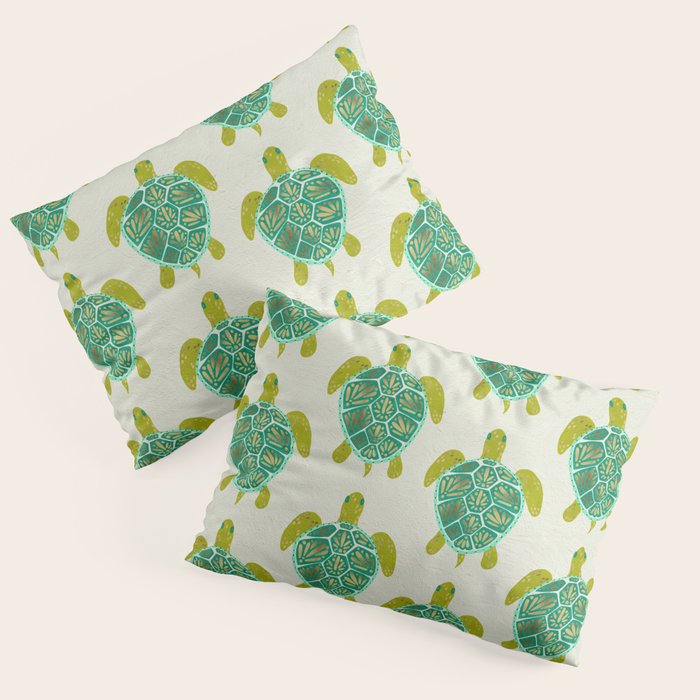 Green Sea Turtle Pillow Sham Gallery Image 3