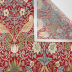 William Morris Vintage Strawberry Thief Red Pattern Wall Tapestry Gallery Image 3
