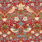 William Morris Vintage Strawberry Thief Red Pattern Coffee Mug Gallery Image 2