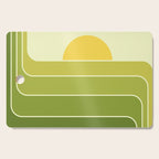 Retro Geometric Sun Set Design 432 Cutting Board Gallery Image 1
