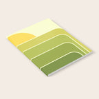 Retro Geometric Sun Set Design 432 Notebook Gallery Image 2
