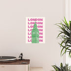London Big Ben Pink Poster Gallery Image 2