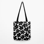 Black & White Flower - 70's Daisies Tote Bag Gallery Image 2
