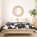 Black & White Flower - 70's Daisies Duvet Cover Gallery Image 3