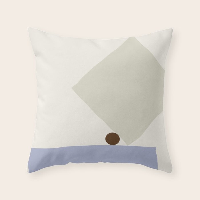 expectant iteration equilibrist Throw Pillow Gallery Image 1