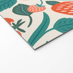 Strawberry Fields - Teal Welcome Mat Gallery Image 2