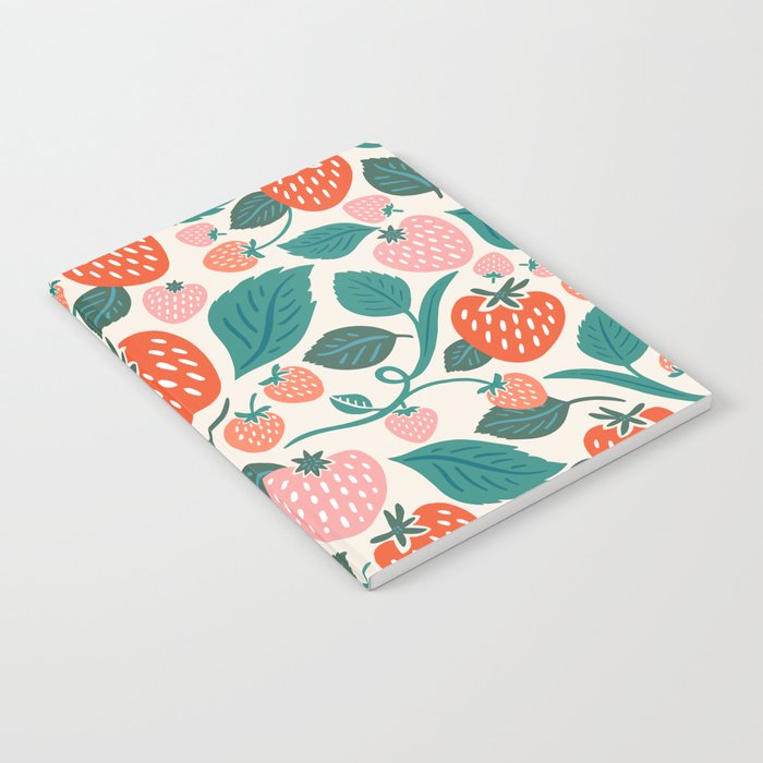 Strawberry Fields - Teal Notebook Gallery Image 2