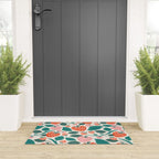 Strawberry Fields - Teal Welcome Mat Gallery Image 3