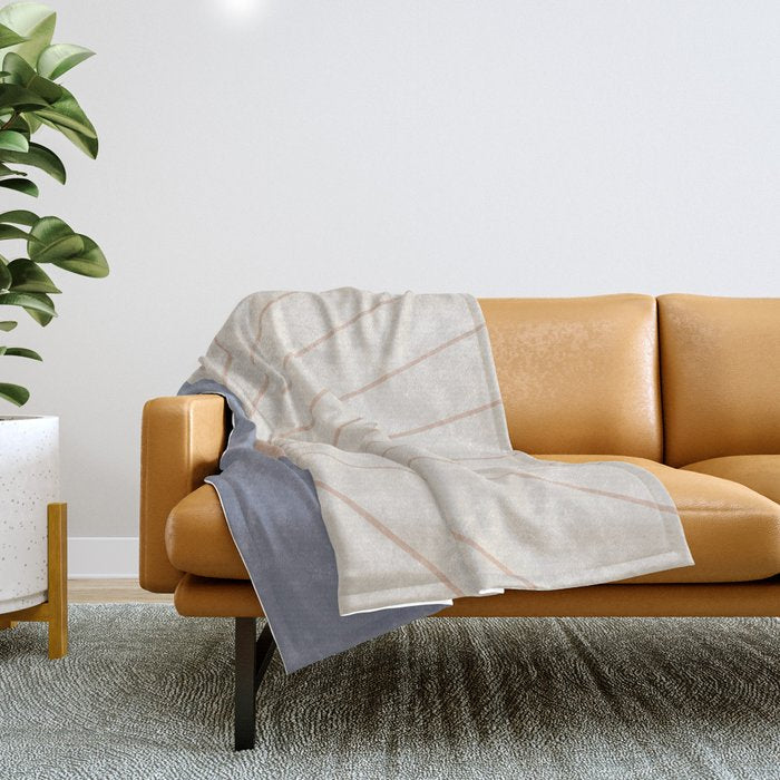 Morning Light - Blue Throw Blanket Gallery Image 1