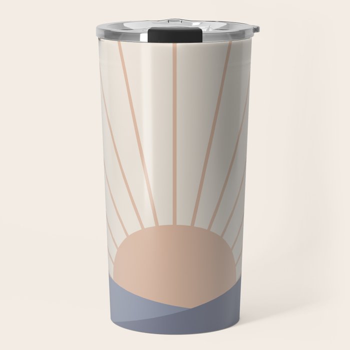 Morning Light - Blue Travel Mug Gallery Image 1
