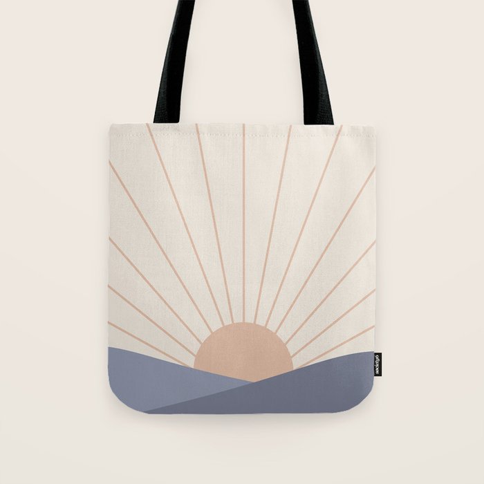 Morning Light - Blue Tote Bag Gallery Image 1