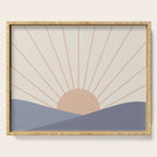 Morning Light - Blue Serving Tray Gallery Image 1