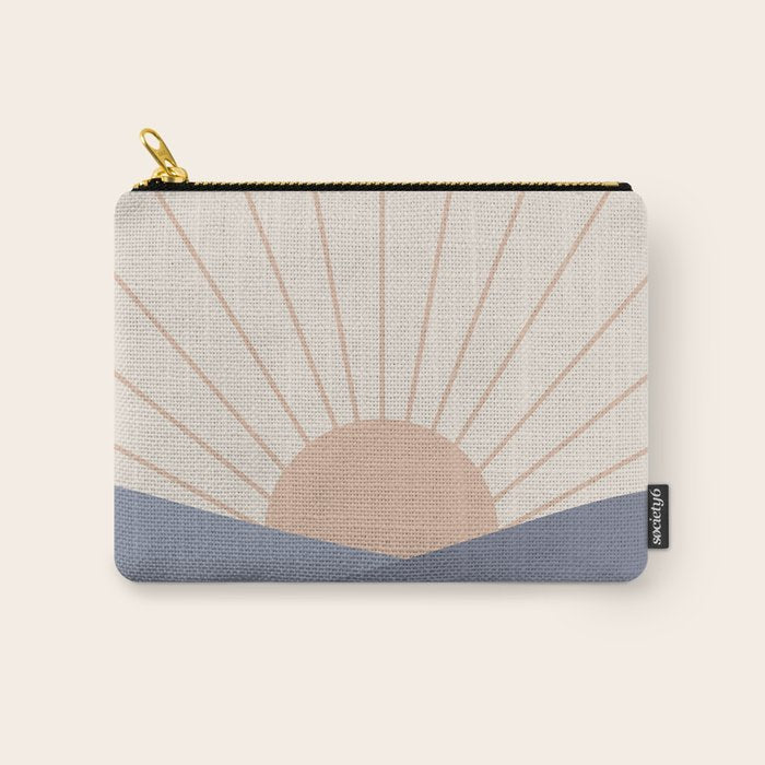 Morning Light - Blue Carry All Pouch Gallery Image 1