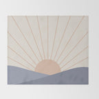 Morning Light - Blue Throw Blanket Gallery Image 2
