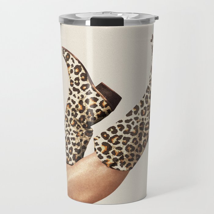These Boots - Leopard Print Travel Mug Gallery Image 1