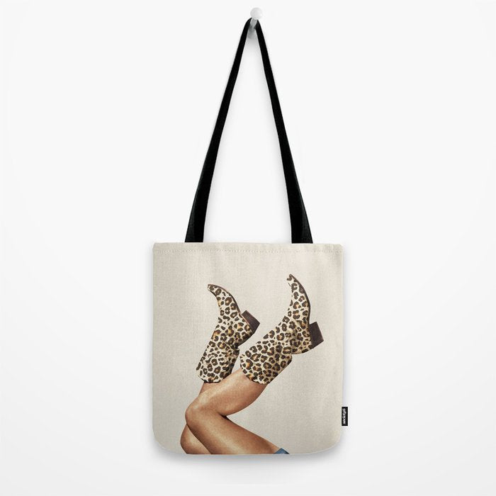 These Boots - Leopard Print Tote Bag Gallery Image 2
