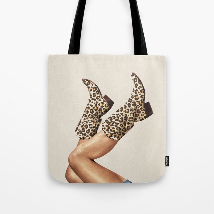 These Boots - Leopard Print Tote Bag Gallery Image 1