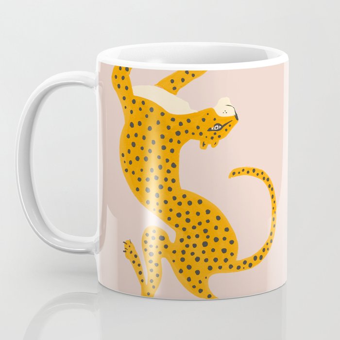 Leopard Race - pink Coffee Mug Gallery Image 3