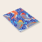 Koi fish / japanese tattoo style pattern Notebook Gallery Image 3