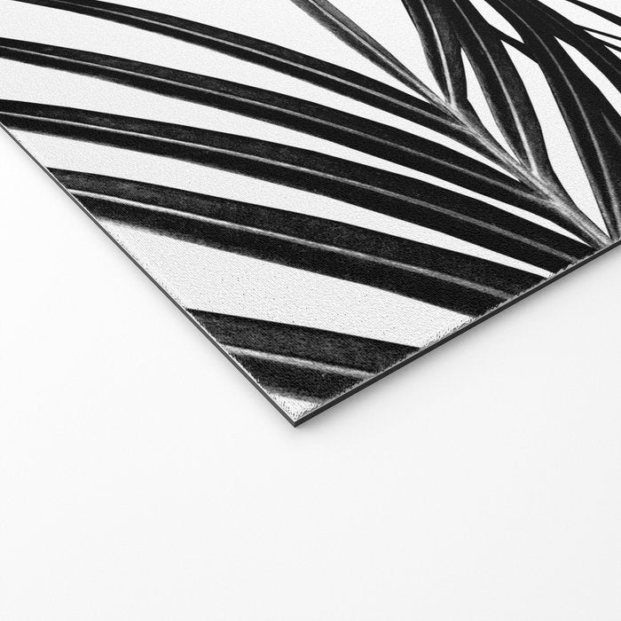 Gold Black Palm Leaves Dream #1 #tropical #decor #art #society6 Welcome Mat Gallery Image 2