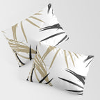 Gold Black Palm Leaves Dream #1 #tropical #decor #art #society6 Pillow Sham Gallery Image 3
