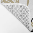 Gold Black Palm Leaves Dream #1 #tropical #decor #art #society6 Bath Mat Gallery Image 2