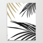 Gold Black Palm Leaves Dream #1 #tropical #decor #art #society6 Notebook Gallery Image 4