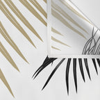 Gold Black Palm Leaves Dream #1 #tropical #decor #art #society6 Wall Tapestry Gallery Image 3