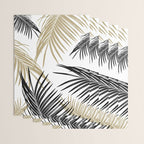 Gold Black Palm Leaves Dream #1 #tropical #decor #art #society6 Wrapping Paper Gallery Image 3