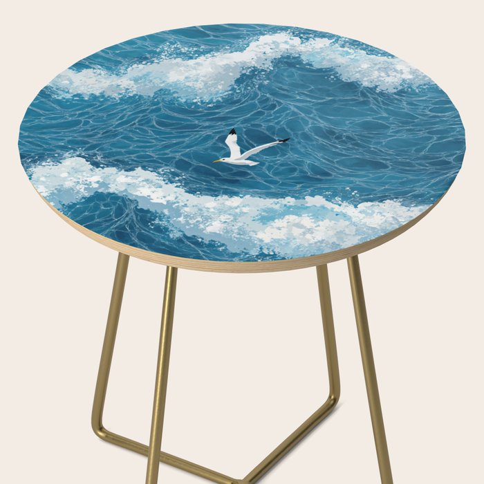 Japanese Art Bird Art Navy Blue Wall Art Japandi Poster Mid century Ocean Wall art Wabi Sabi Print Side Table Gallery Image 2