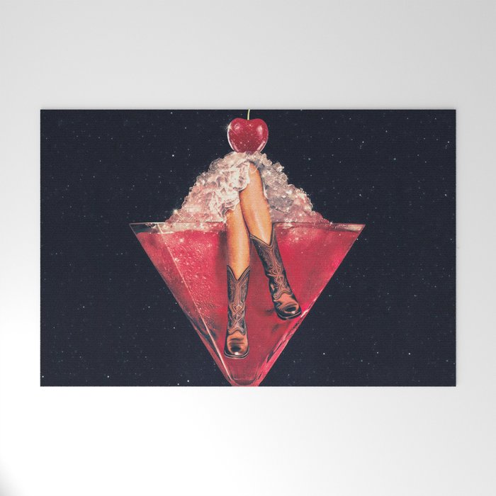 Cherry Cowgirl Margarita Welcome Mat Gallery Image 1