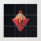 Cherry Cowgirl Margarita Wood Wall Art Gallery Image 1