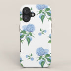 Hydrangeas blue and white - Jumbo iPhone Case Gallery Image 1