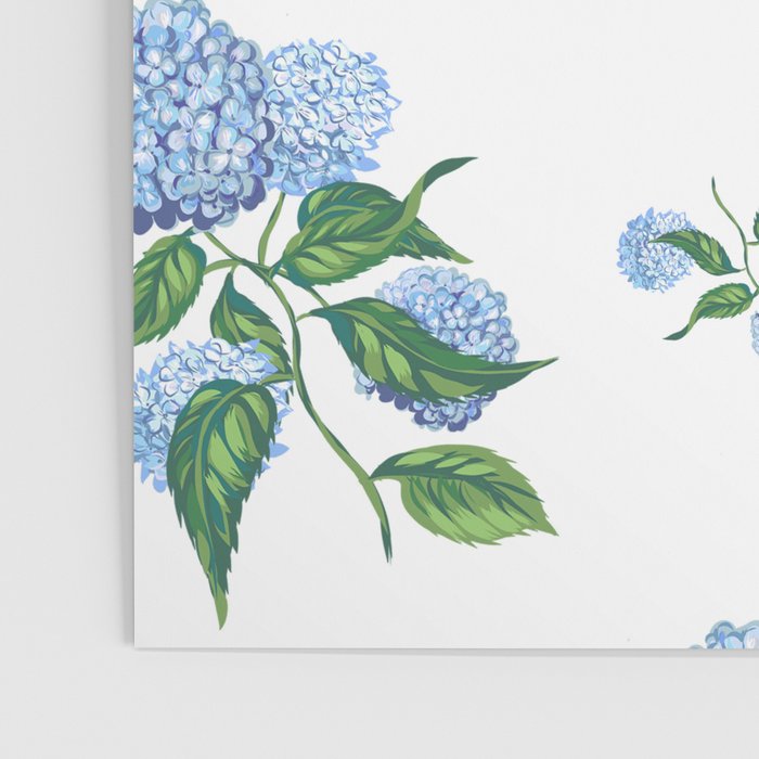 Hydrangeas blue and white - Jumbo Poster Gallery Image 3