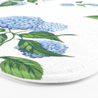 Hydrangeas blue and white - Jumbo Bath Mat Gallery Image 3