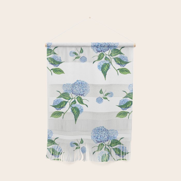 Hydrangeas blue and white - Jumbo Wall Hanging Gallery Image 1