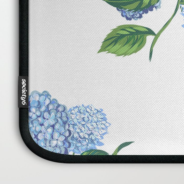 Hydrangeas blue and white - Jumbo Laptop Sleeve Gallery Image 3