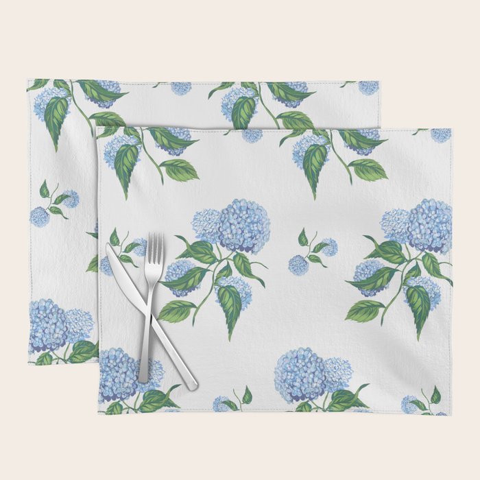 Hydrangeas blue and white - Jumbo Placemat Gallery Image 1