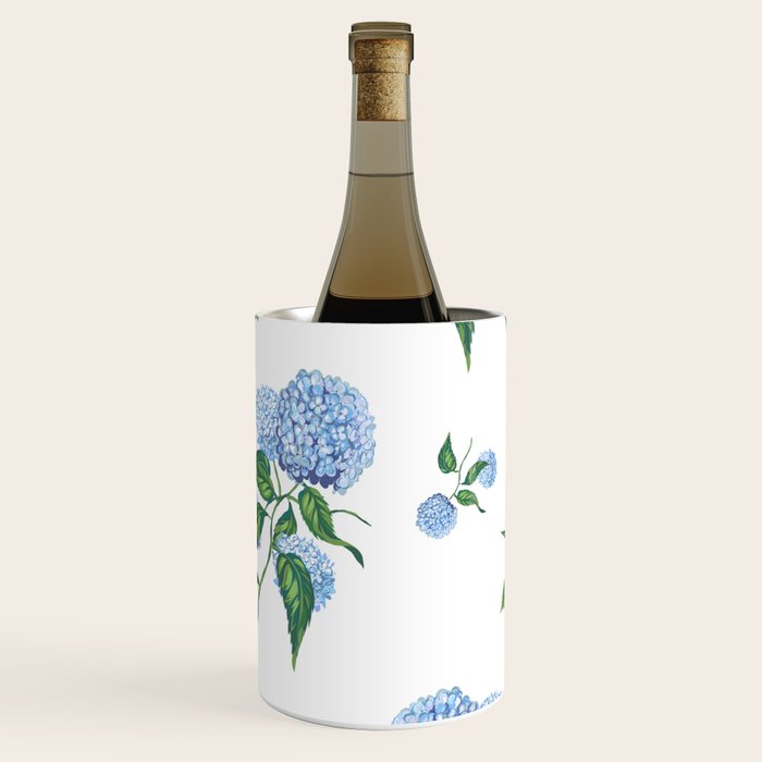 Hydrangeas blue and white - Jumbo Wine Chiller Gallery Image 1