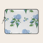 Hydrangeas blue and white - Jumbo Laptop Sleeve Gallery Image 1