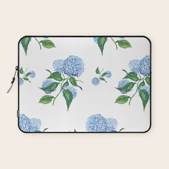 Hydrangeas blue and white - Jumbo Laptop Sleeve Gallery Image 1