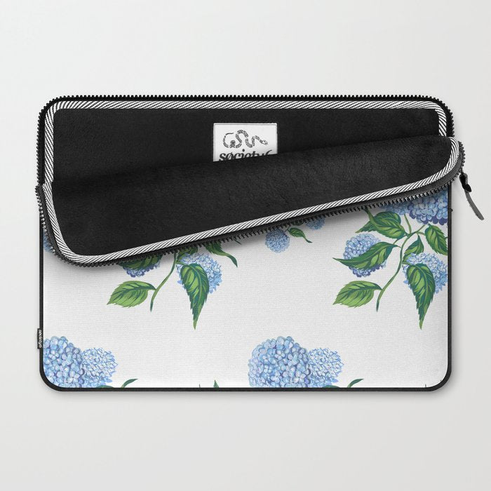 Hydrangeas blue and white - Jumbo Laptop Sleeve Gallery Image 2