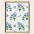 Hydrangeas blue and white - Jumbo Serving Tray Gallery Image 1