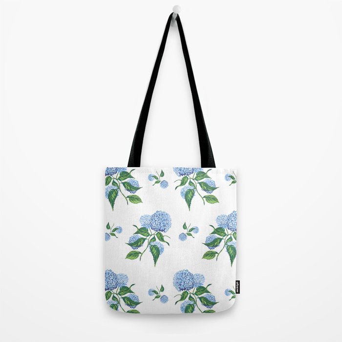 Hydrangeas blue and white - Jumbo Tote Bag Gallery Image 2