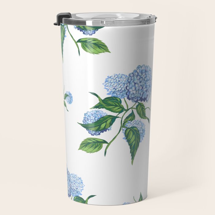 Hydrangeas blue and white - Jumbo Travel Mug Gallery Image 3