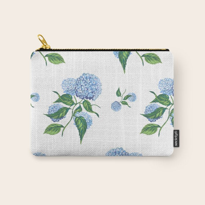 Hydrangeas blue and white - Jumbo Carry All Pouch Gallery Image 1
