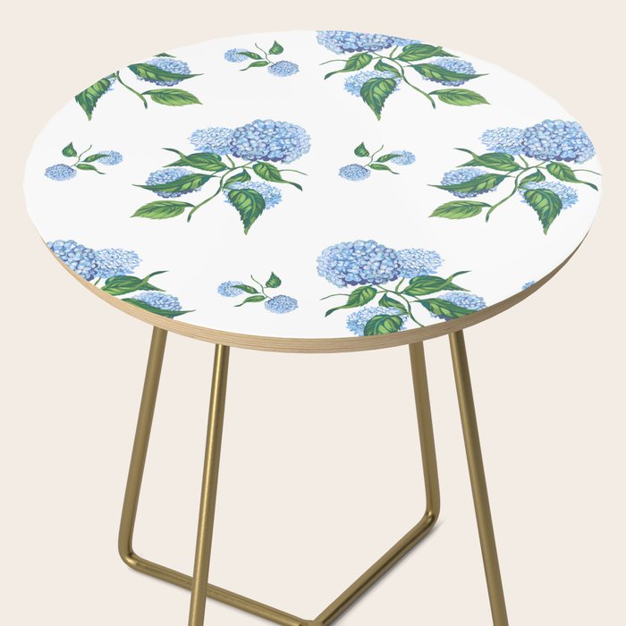 Hydrangeas blue and white - Jumbo Side Table Gallery Image 2