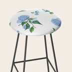 Hydrangeas blue and white - Jumbo Stool Gallery Image 2
