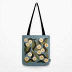 Blue Floral Tote Bag Gallery Image 2
